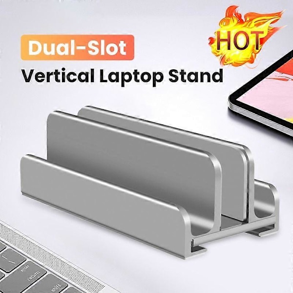 Lodret bærbar stativholder til MacBook Air Pro foldbart aluminiums notebookstativ