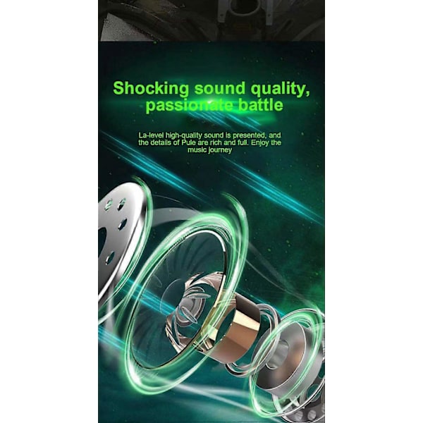 Trådløse Bluetooth 5.0 Earbuds TWS Høretelefoner til iPhone Android m/mikrofon