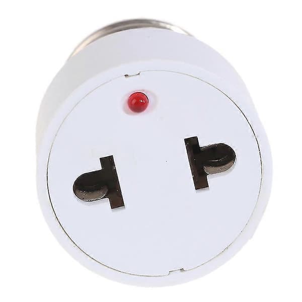 220v E27 Abs Hvid Stik Tilbehør Us/eu Stik Skrue Pære Base Adapter A
