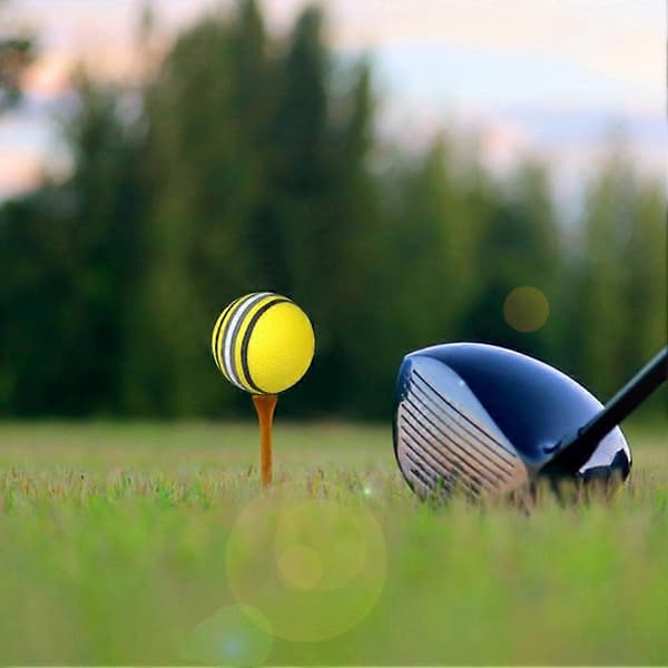20 STK EVA Regnbue-Skum Golfbolde EVA Skum Bløde Regnbue-Stribede Golftræningsbolde til Selvstudium Tennistræning A
