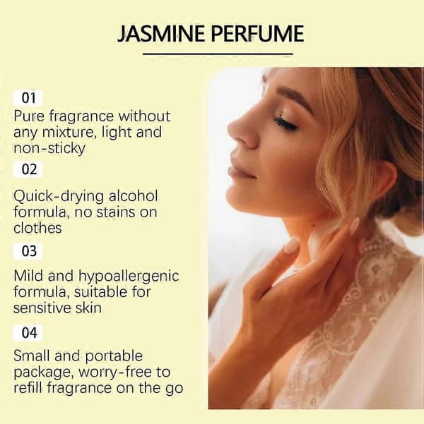 Dameparfyme Jasmin Parfyme Spray Dame Duft (2 stk)