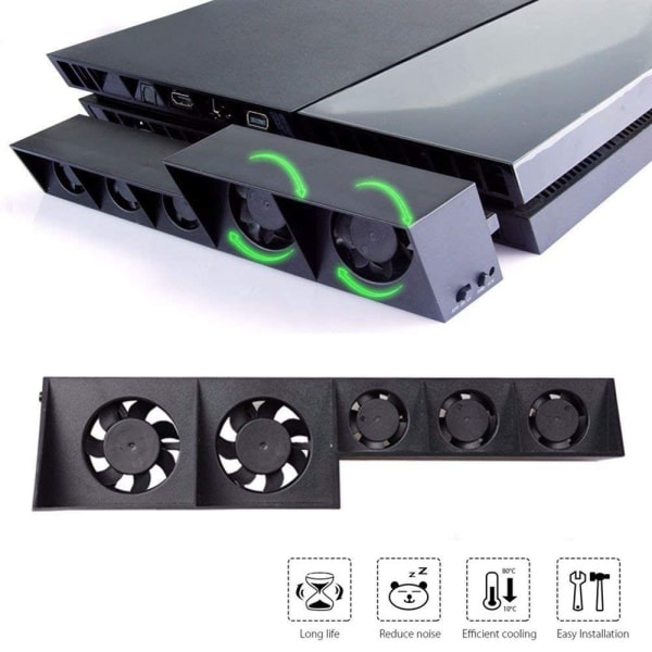 PS4-kylfläkt, extern USB -kylare PS4-värdkylfläkt Temperaturkontroll Kylfläktar för Playstation Gaming Console