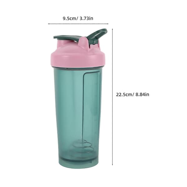 Protein Shakerflaske til hjemmebrug med trådpiskeris Ideel til blanding af grønt PP-materiale 32 oz A