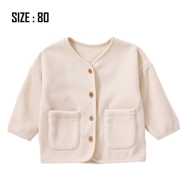 varm vinter baby dubbelsidig fleece jacka, babykläder,