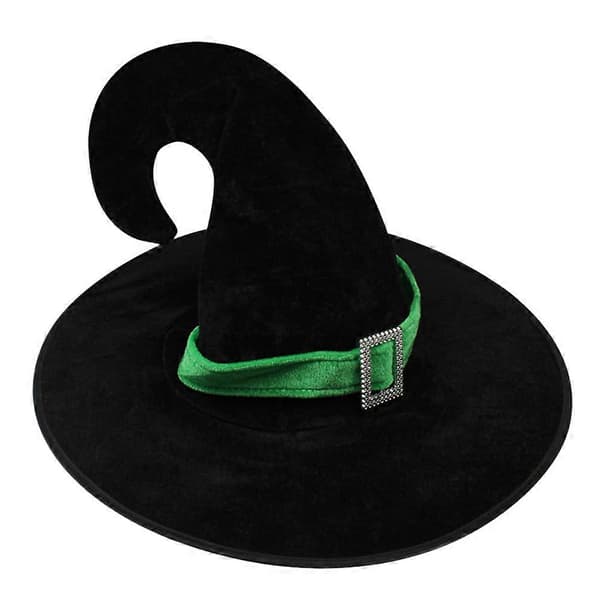 Party Häxhatt Tecknad Böjd Hatt för Halloween-dekoration A