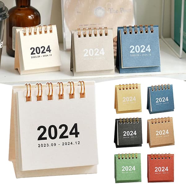 Hus Mini Skrivebordskalender Unik Moderigtig Kalender til Kontoret A