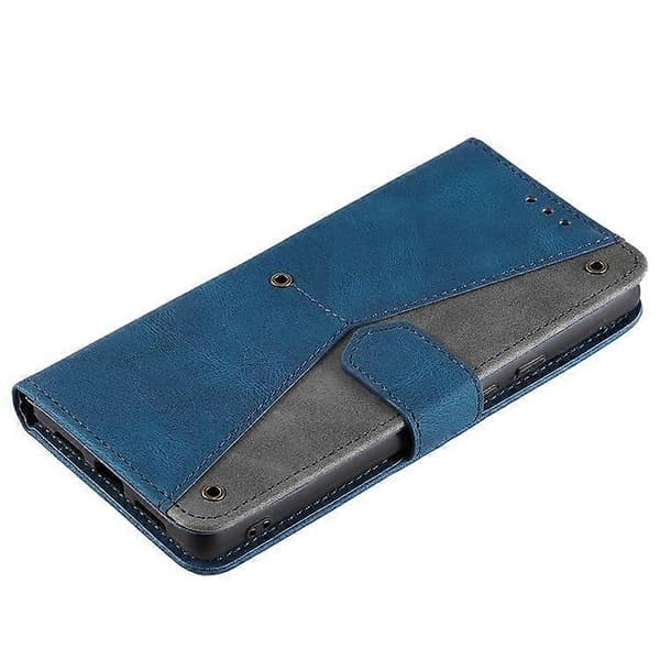 Kompatibel med Samsung Galaxy A16 Läderfodral Splicing Stitching Plånboksställ Telefonfodral med Rem A