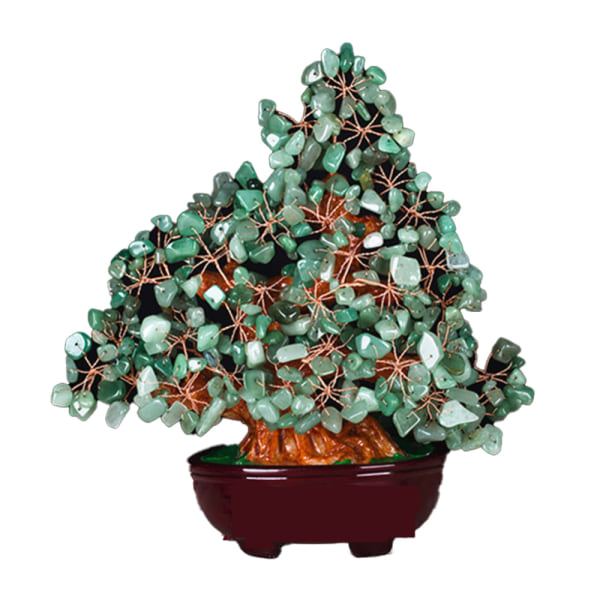 Naturlig cash cow, harpiks base bonsai stil dekorasjon, ta med