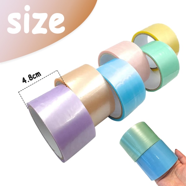 6 stk Sticky Ball Rolling Tape Farget Sticky DIY Crafts farge