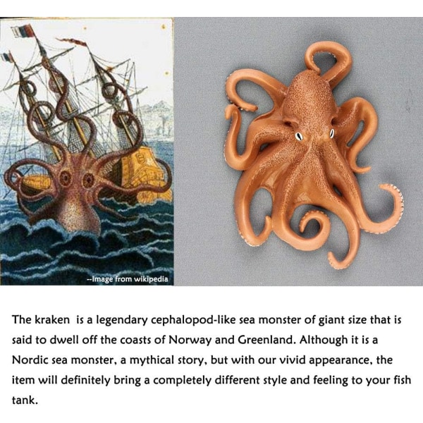 Hollandsk Kraken Akvarie Dekoration, Den Mystiske Legende Blæksprutte