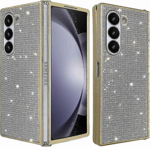 Glitter Stødsikkert Cover til Samsung Galaxy Z Fold 6 og Håndrem A