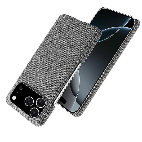 Kompatibel med iPhone 17 Pro Mobilskal Tygtextur Anti-Rep Skyddande PC Baksida A