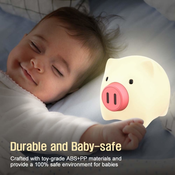 Night light child, bedside lamp children with touch sensor,