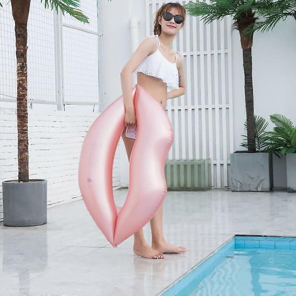 Oppustelig Pool Float Lounger Til Voksne Flydende Række Vandstige Svømmering-pink A