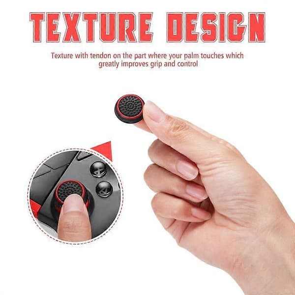 4 st/10 st halkfria silikon analog joystick tumspak tumgreppskydd (4 st)