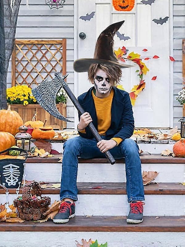 Halloween Heksehat Læder Voksen Kostumefest Tilbehør Halloween Hat A