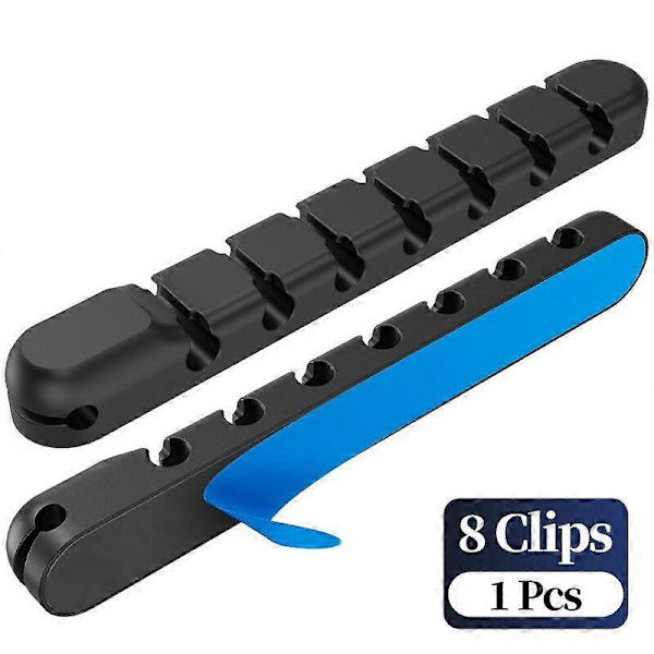 2 STK/sæt Silikone Kabel Organizer USB Kabelopruller Fleksible Ledningsstyringsklips
