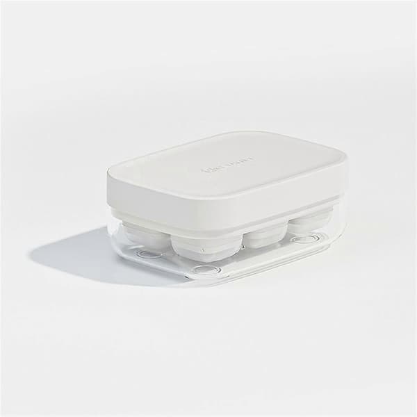 6/15 gitter letudløsende mini-isterningbakker, stabelbare mini-isterningbakker med låg A