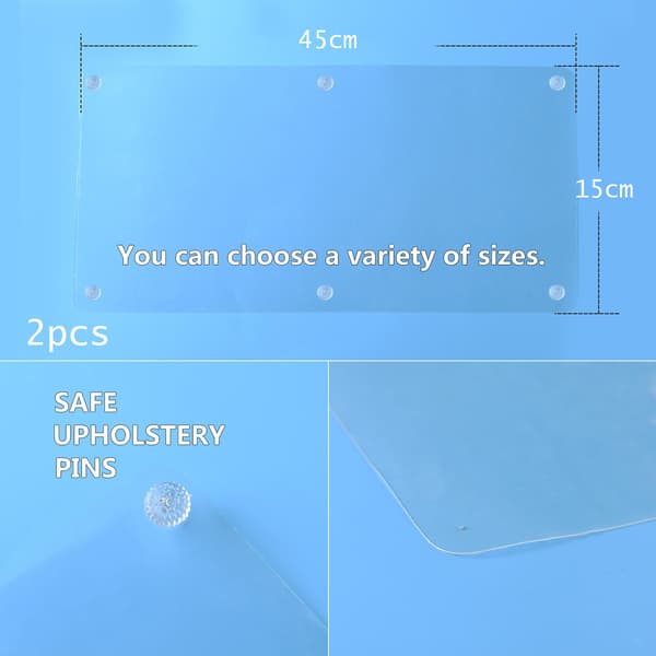 2-pack hushållsmembran 45 x 15 cm/17.71'' x 5.9'' Kattskrapdyna, möbelförsvarare, kattskrapdyna, stoppar klösning