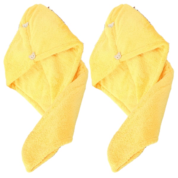 2-Pack Microfiber Hår Bandana Wrap Tørkehåndklær for kvinner