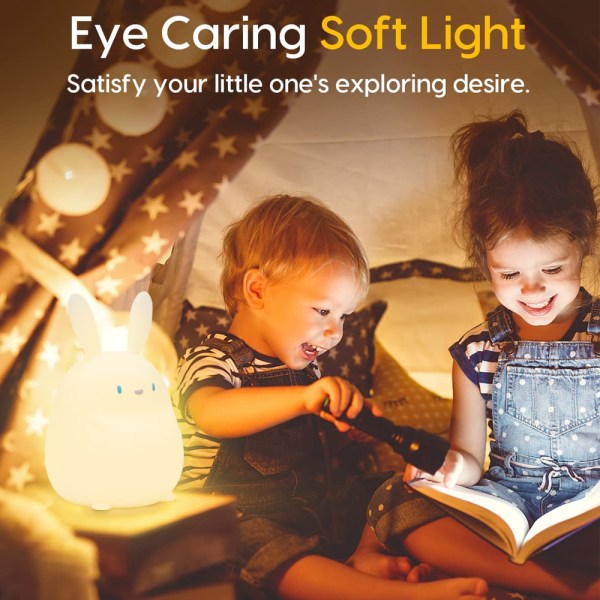 Yövalo lapsille ja himmennystoiminto, ladattava LED
