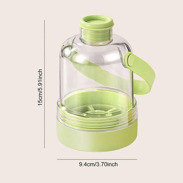 Ismaskinflaske Silikonisbitbrett med Smart Avtakbar Design 380 ml Fleksibel Isbitform Flerlags Stabling Reiseisbitbeholder for Tr A