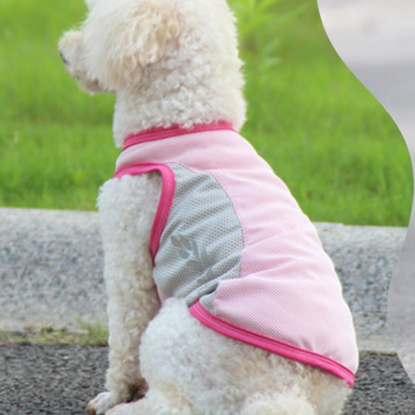 2 Pakke Hundeskjorter Hurtigtørrende Bløde Stretchy Hunde T-shirts med
