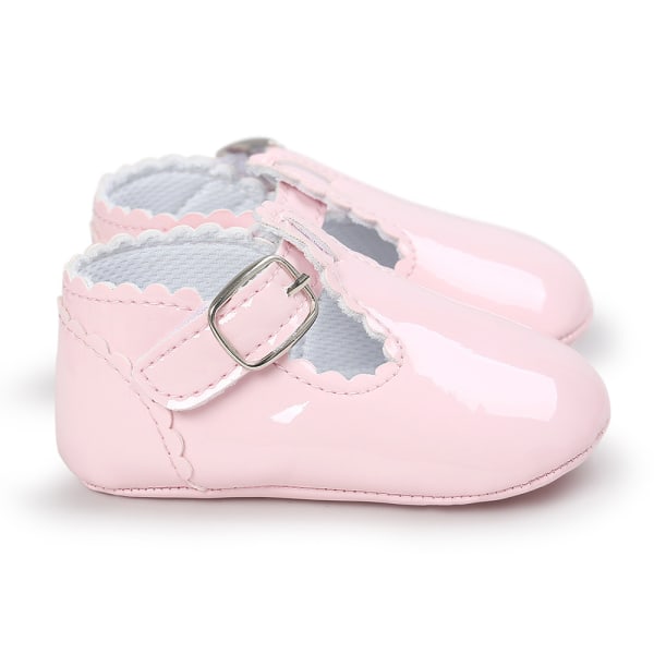 Baby Mary Jane Flats -kengät liukumattomalla pehmeällä pohjalla Toddler First Walkers Vastasyntyneen prinsessamekkokengät Baby tennarit