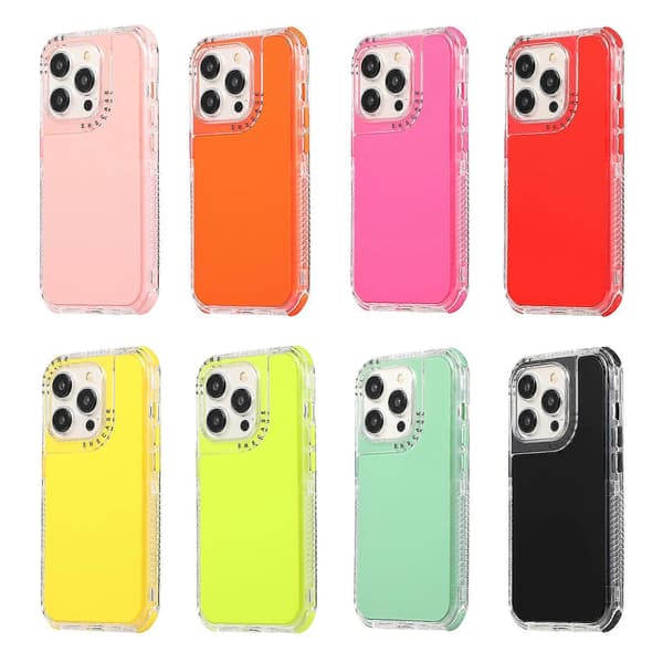 For iPhone 15 Plus Avtakbart 3-i-1 Støtsikkert Telefondeksel PC+TPU Beskyttelsesdeksel A