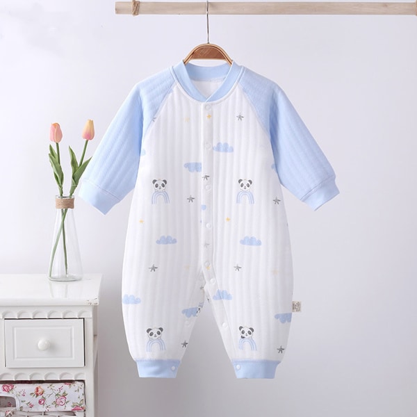 100% bomull babyovergangssvøp - Baby Sleep Suit - Lang Sl