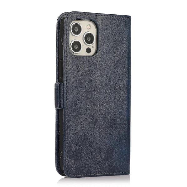 Iphone 13 Pro Max Fodral Retro Katt Plånboksfodral Kortfack PU Läder Coque Etui - Blå A