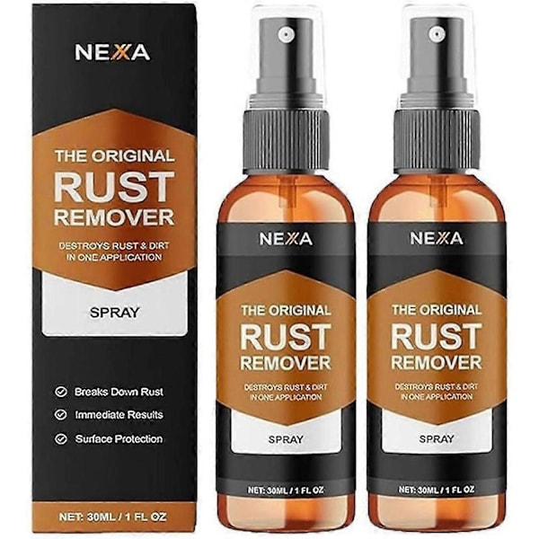 NEXA Rustfjerner Spray Hurtigvirkende Multi-overflaterenser | Fjerner rust, 50 ml (2 stk) A