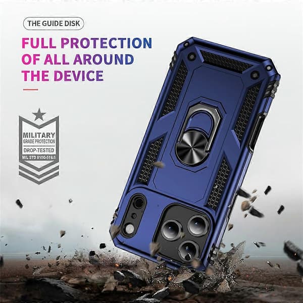 Kompatibel med iPhone 17 Pro Max-deksel PC + TPU-telefondeksel med støtte A