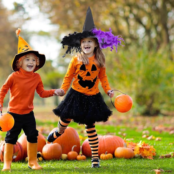 Trollmann Pannebånd Flerfarget Hatt til Halloweenfestbruk A