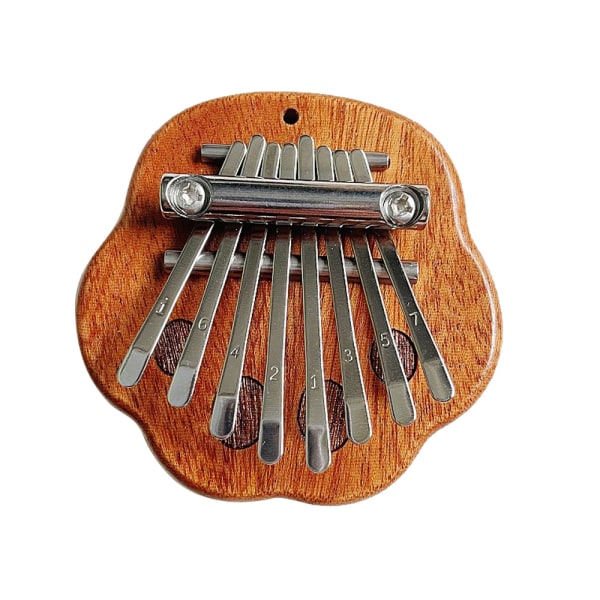 Mini Kalimba 8 tangenter tummepiano söt bärbar fingerpiano trä