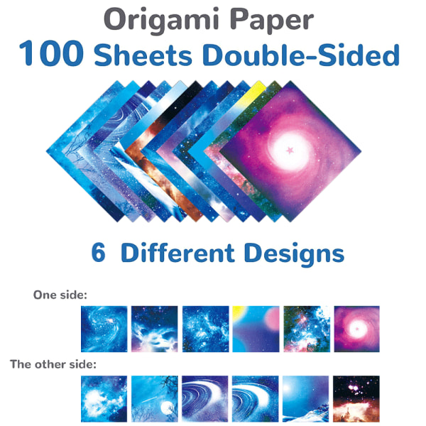 Starry Sky Origami Paper 100 ark 6 tommer Square Differents