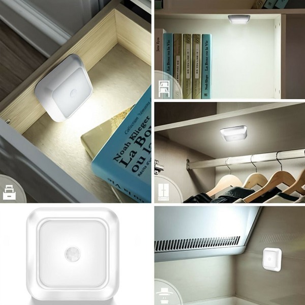 Smart hjem menneskekroppen induksjon natt lys kabinett lys