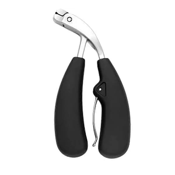 Sherum Clipmaster Pro, Ergonomisk vinklet hode tykk tåneglklipper for eldre (helt svart)
