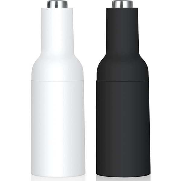 Elektrisk keramisk kärnkvarn Shaker, svart och vit 1pcs white+1pcs black