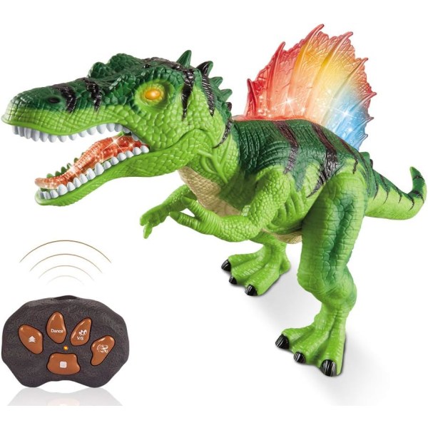 Dinosaurleke fjernkontroll dinosaur lys opp - RC dinosaur