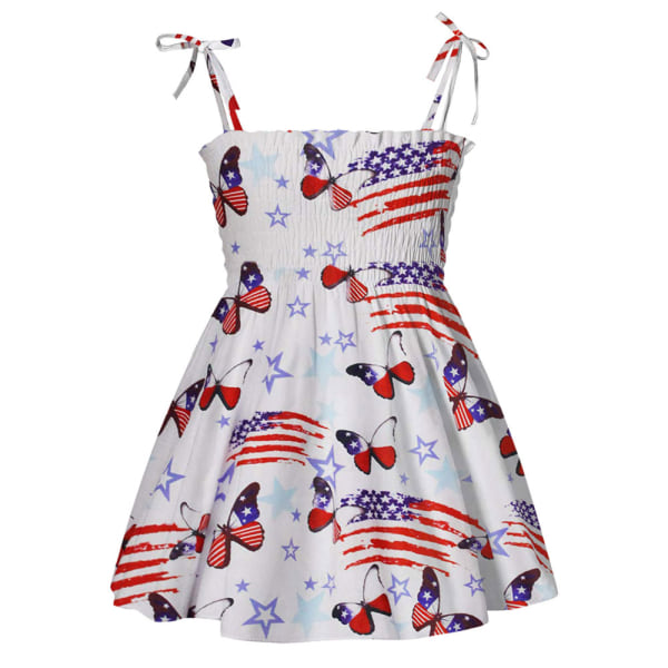 Toddler Baby Girls 4. juli Outfit Independence Day Butterfly