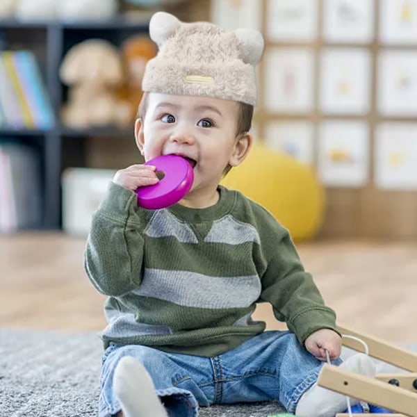 1 sarja lasten pehmeästä plyysikorvasuojasta hattu söpö karhu