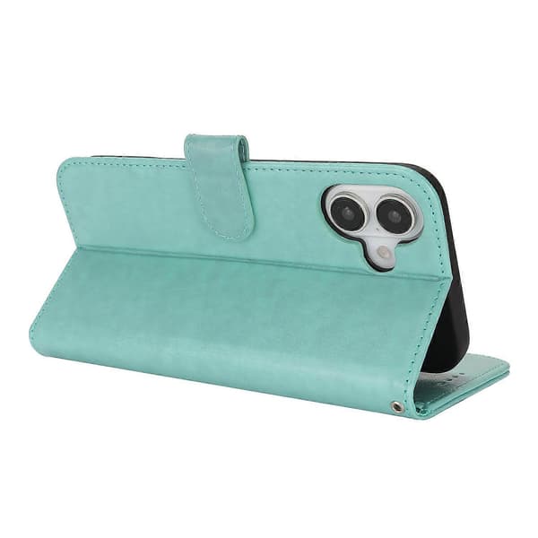 För iPhone 16 Fodral R61 Textur Plånbok Läder Flip Telefonfodral