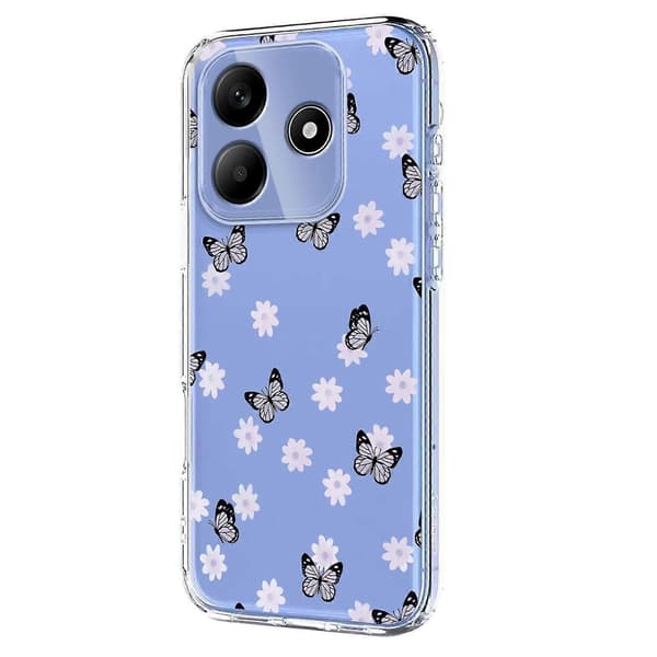 Blomstermønster malt TPU-telefondeksel til Redmi Note 14 4G 164,84 mm