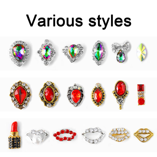 Kristall Rhinestone Nagelkonst Tillbehör Smycken Dekoration DIY