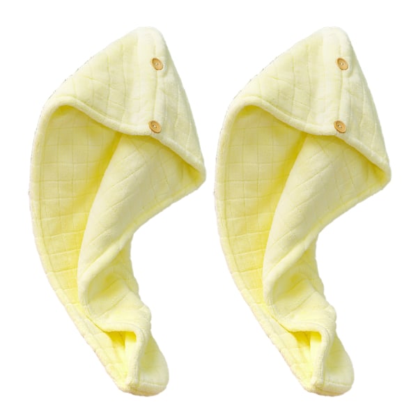 2-pak mikrofiber hårtørrende håndklædeindpakning til kvinder, hurtigttørrende