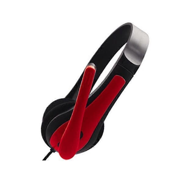 Kablet headset med mikrofon 3,5 mm jack computerhovedtelefon gaming headset over-ear