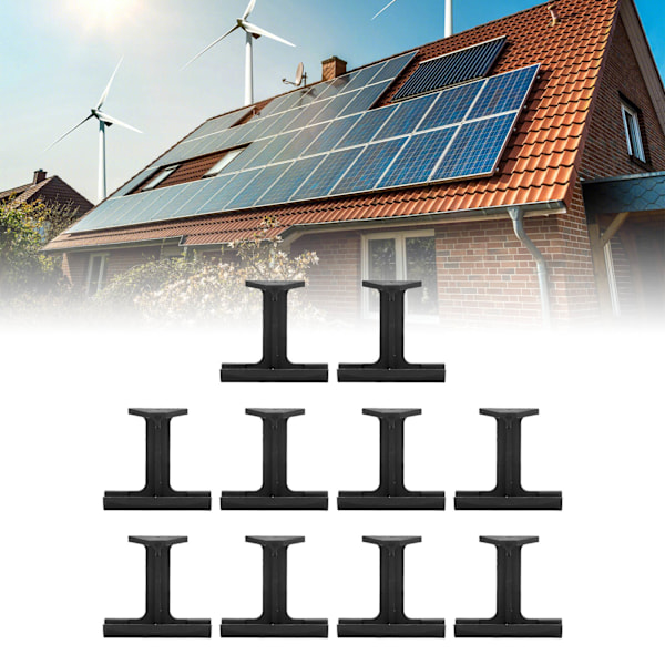 10 stk. PV-panel vannklemme Pa66 Varmebestandig Aldringsbestandig Solcellepanel Avløpsfeste for Utendørs 3 cm / 1,2 tommer