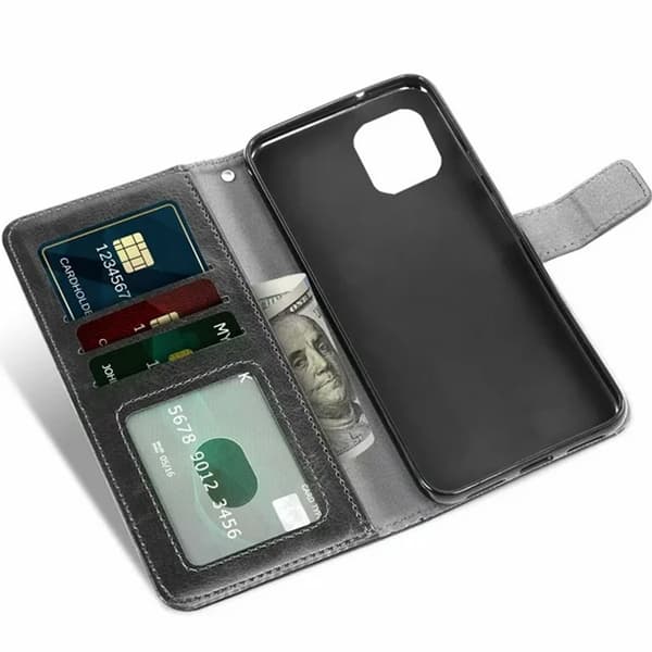 Mobiltelefonfodral för iPhone XS, läder flipfodral skyddsfodral för iPhone XS