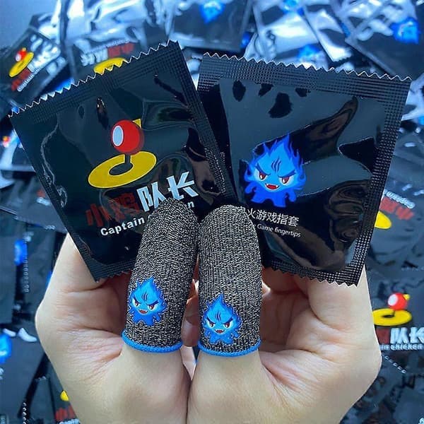Fingertupphylse for PUBG Fingerdeksel Pustende Spillkontroller Berøringsskjerm Lysende
